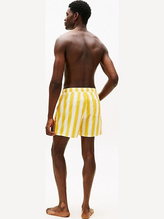 Men's Swimwear Shorts White with Patterns