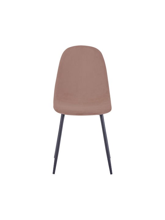 Bella Dining Chair Velvet Dusty Pink 43.5x52x89cm