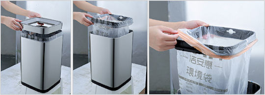 Delta Cleaning Метален Кош За Отпадъци 30л Inox