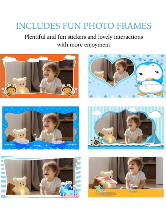 Easter Candle Round Children's Digital Camera Light Blue
