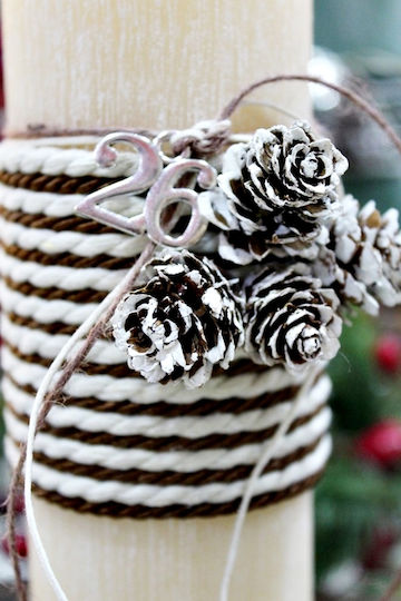 Gerakis Weihnachtskerze 20x6,5cm