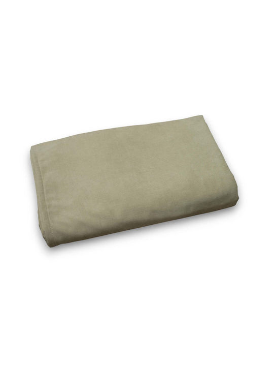 Cotone Cozy Ριχτάρι Πολυθρόνας Βελουτέ 180x170εκ. Λαδί 599170