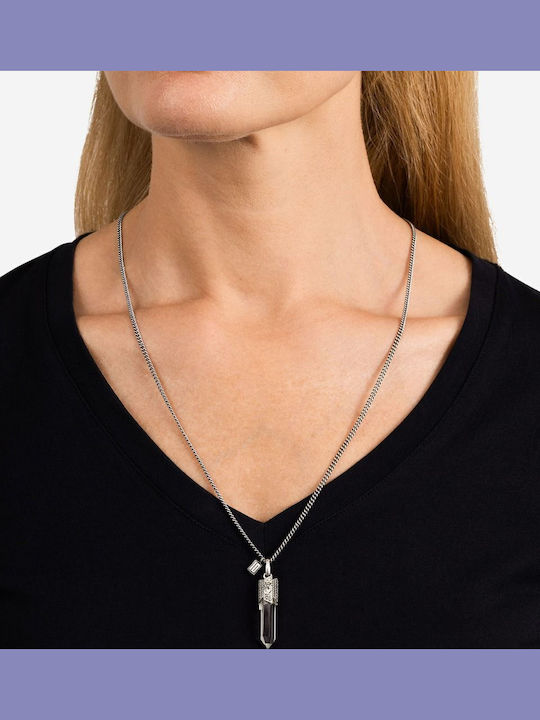 Buddha to Buddha Charm with Stones with Stones in Silver