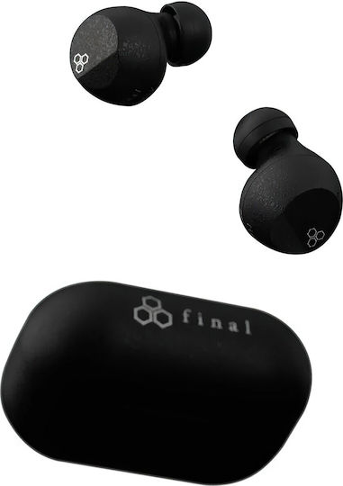 Final Audio ZE3000 SV ANC In-ear Bluetooth Handsfree Ακουστικά με Αντοχή στον Ιδρώτα και Θήκη Φόρτισης Μαύρα