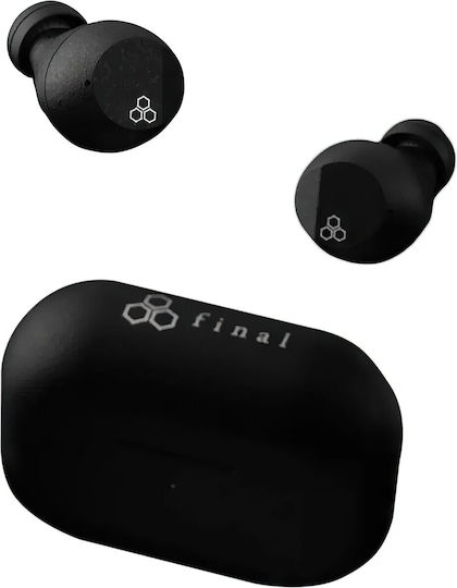 Final Audio ZE3000 SV ANC In-ear Bluetooth Handsfree Ακουστικά με Αντοχή στον Ιδρώτα και Θήκη Φόρτισης Μαύρα