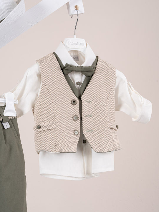 Piccolino Giulio Baptism Suit Green