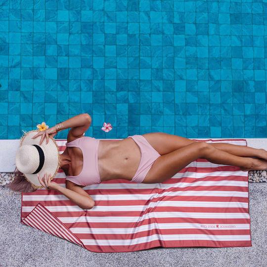 Greenwich Polo Club Microfiber Towel Body 280gr/m² Double-Sided Red 170x80cm