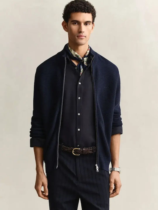 Men's Knitted Jacket Dark Blue