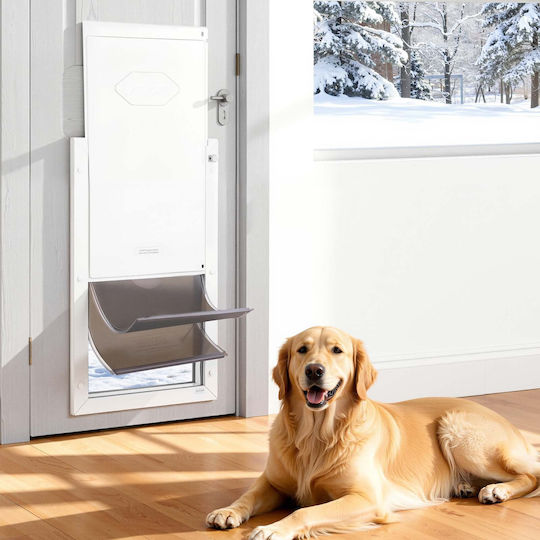 Vevor Dog And Cat Door Made Of Metal In White Colour
