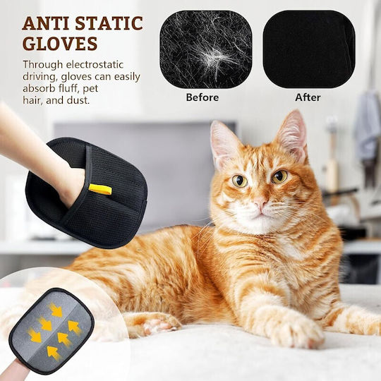 Pet Hair Glove Dogs Double Sided for Hair Removal