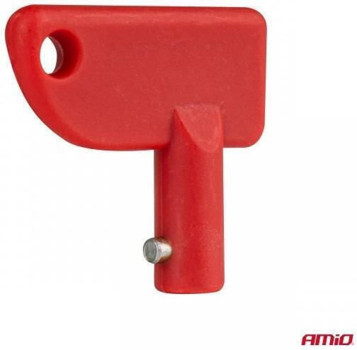 Amio Central Switch Battery Power Key Plastic Red 1 Piece