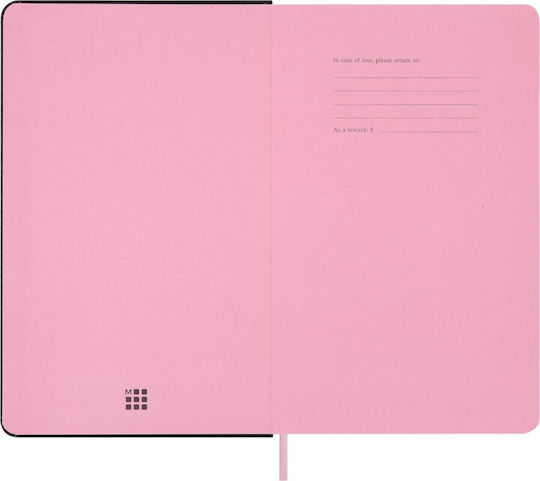Moleskine Notebook Notebook Ruled with Hard Cover and Pen Case Pink