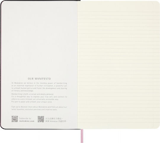 Moleskine Notebook Notebook Ruled with Hard Cover and Pen Case Pink