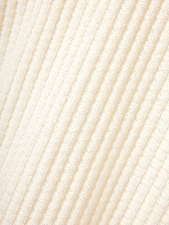 Women's Knitted Cardigan in White Colour