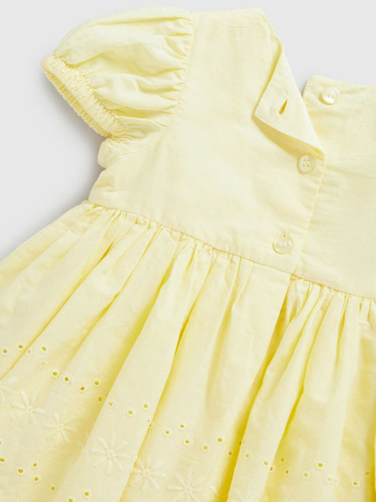 Girls Dress Set With Panty Yellow