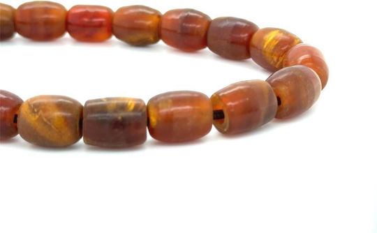 Kompologadiko Horn Worry Beads with 33 Beads Brown