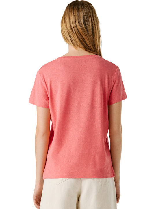 Megan Damen Bluse Koralle Pfirsich