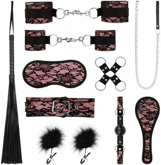 Bedroom Fantasies BDSM Kit σε Ροζ Χρώμα 9τμχ