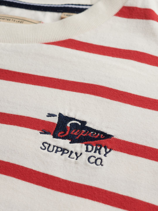 Heritage Γυναικεία Μπλούζα Βαμβακερή Ριγέ H2g/red Stripe