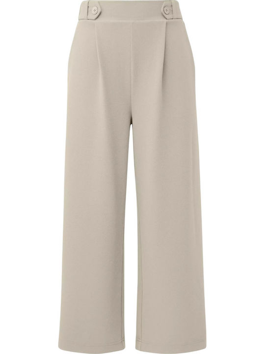 Women's Fabric Trousers Beige