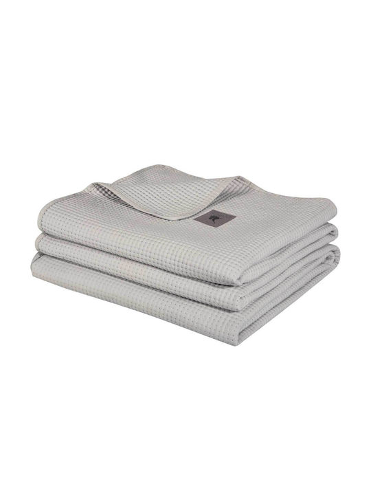 Greenwich Polo Club 3977 Κουβερλί Μονό Microfiber Light Grey 160x240cm