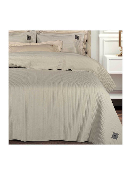 Greenwich Polo Club 4455 Coverlet Double Microfiber Taupe 240x250cm