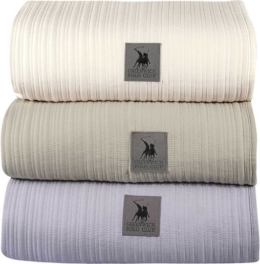 Greenwich Polo Club 4455 Κουβερλί Υπέρδιπλο Microfiber Taupe 240x250cm