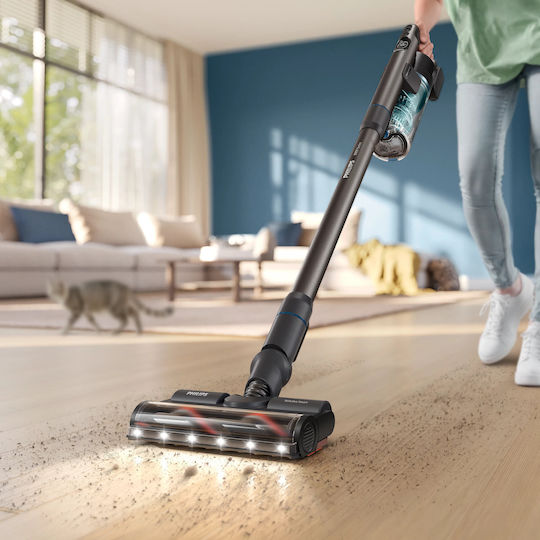 Philips Aqua 8000 Complete Презареждаща Вертикална Прахосмукачка 2 в 1 Stick & Ръчна 25.2V Тюркоазена