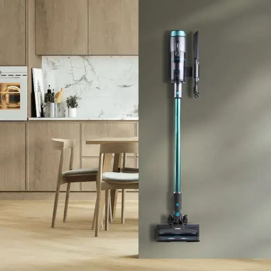 Domo Aspirator Vertical Reîncărcabil 2 în 1 Stick și de Mână Turcoaz