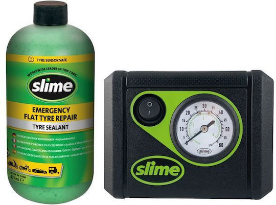 Slime Κιτ Επισκευής Ελαστικών Με Κομπρεσέρ 473ml