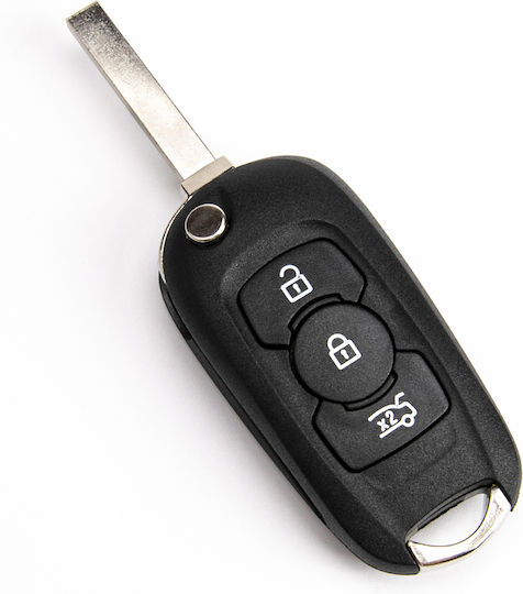 Car Key Shell Opel Astra K 2015-2017 Hu100 13588667 3 Buttons
