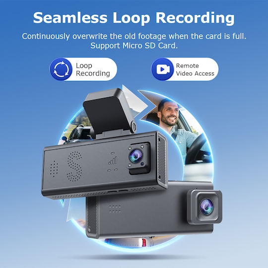 Sectec CC09 Car DVR Camera 1080P Bluetooth Wi-Fi GPS