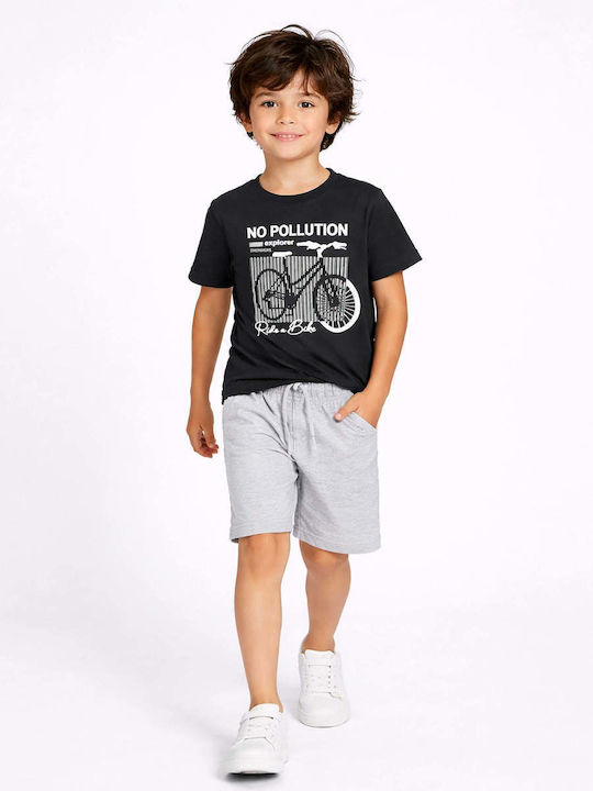 Kinder-Set mit Shorts Sommer 2Stück Black