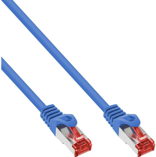 InLine S/FTP Кат.6 (Gigabit) Мрежов Кабел Ethernet 2м Син