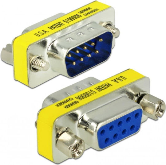 DeLock Converter Serial male to Serial female Silver 1pcs 65249