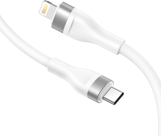 Lito Редовна USB-C към Lightning кабел 60W Бял 1.2м