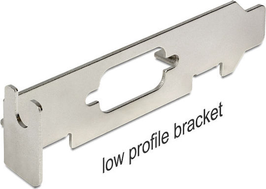DeLock Low Profile Slot Bracket with SUB-D 9 opening Port Bracket