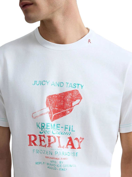 Herrenblusen T-Shirt Weiß