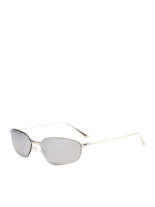 Salo Unisex Sonnenbrillen mit Silber Metallisch Rahmen und Silber Spiegel Gläser