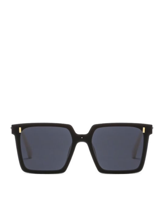 King Unisex Γυαλιά Ηλίου με Μαύρο Σκελετό και Μαύρο Polarized Φακό SUNKI345-SN046