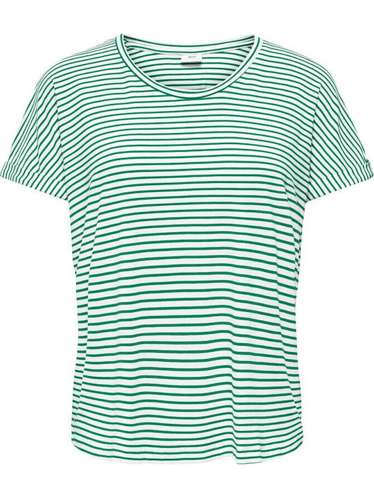 Γυναικείο T-shirt Ριγέ Πράσινο