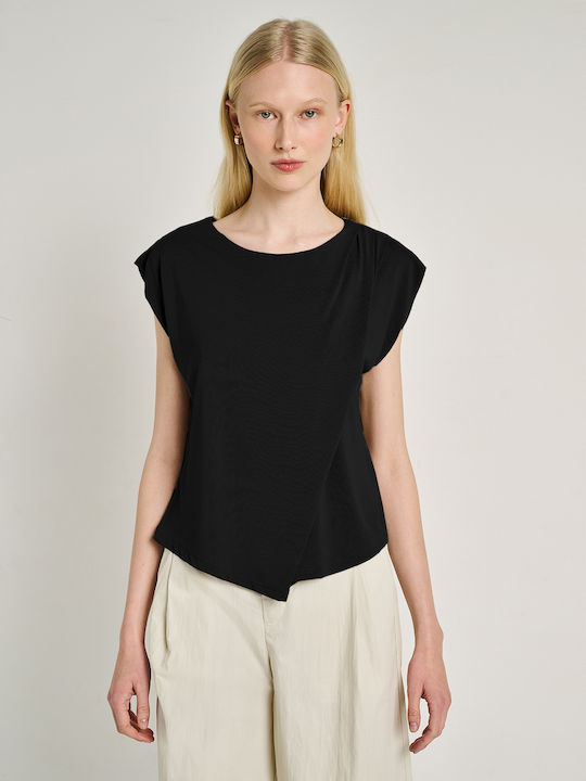 Women's Sleeveless Blouse Black 63-404.055.N0090