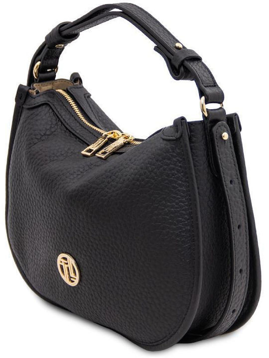 Leather Women's Shoulder Bag Black