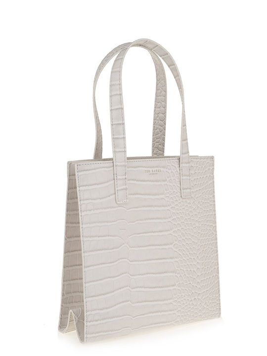 Ted Baker Welonaa Croc Geantă de Mână Damă Albă