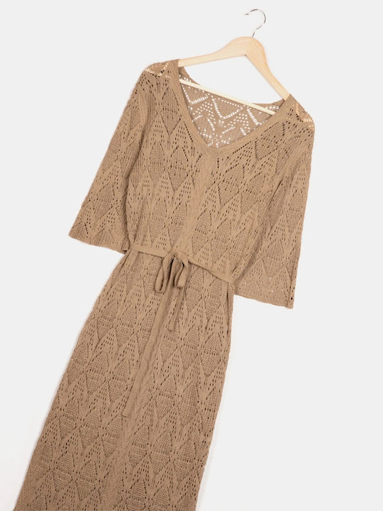 Rock Club Women's Beachwear Brown Dress
