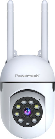 Powertech PT-1546 IP Κάμερα Παρακολούθησης Wi-Fi Full HD 1080p με Αμφίδρομη Επικοινωνία