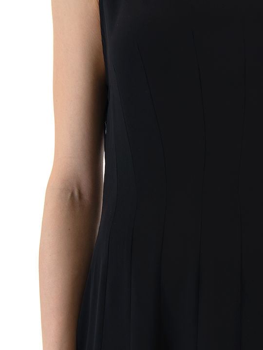 Summer Maxi Shirt Dress Black