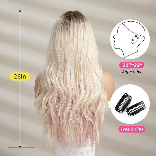 Animis Beauty Perucă Cu Păr Sintetic Blondă 65cm