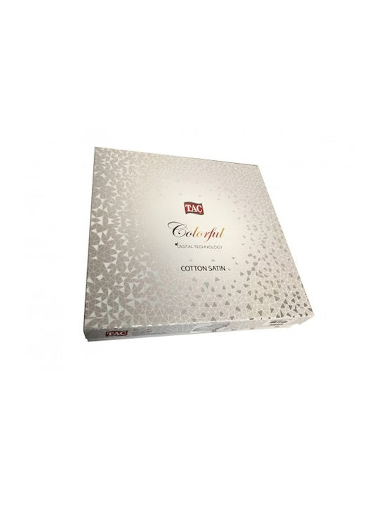 Tac Set Huse Pentru Pilote Bumbac 200x220cm Dublu Cu 4 Fețe De Pernă & 1 Cearceaf Mor