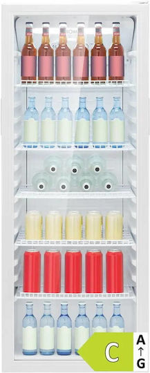 Bomann Bomann Ksg 7292 White Glass Door Refrigerator 143cm